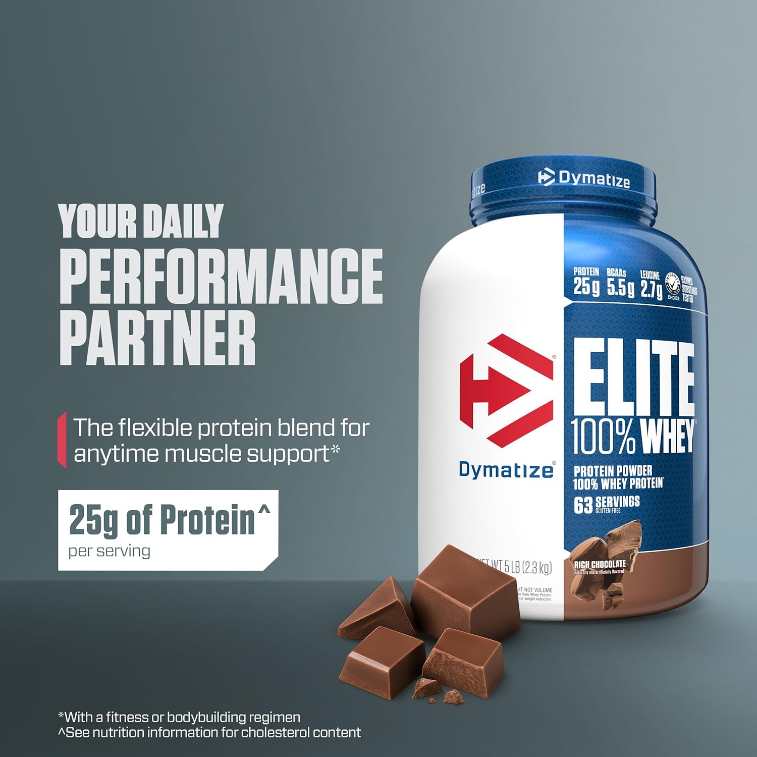 81GqIDaO80L._SL1500_ Dymatize Elite 100% Whey Protein, 5 lbs