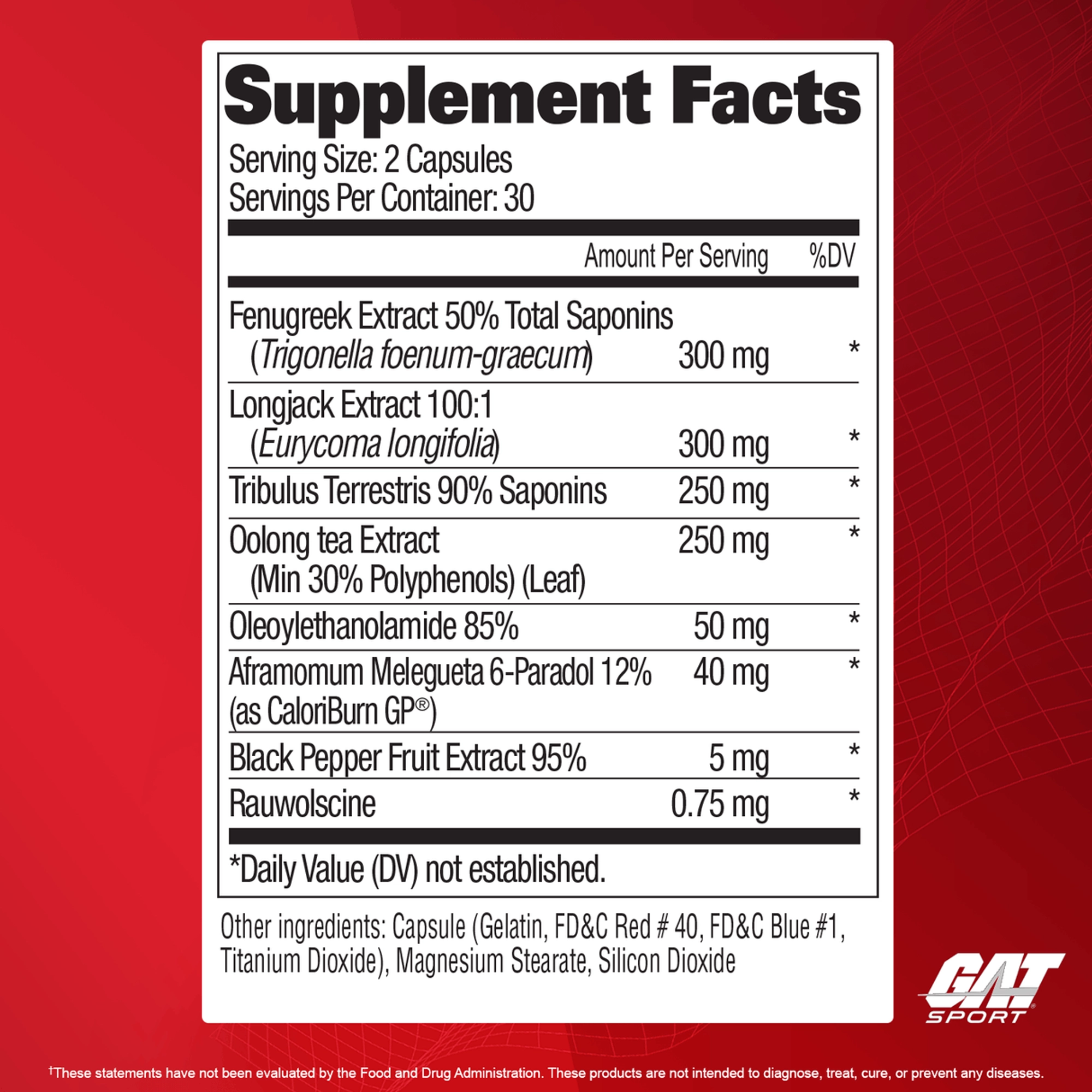 86210331-33e6-4cfc-89ff-992b0ebe48c2 GAT Sports Testrol Fire Testosterone Booster 60 Capsules
